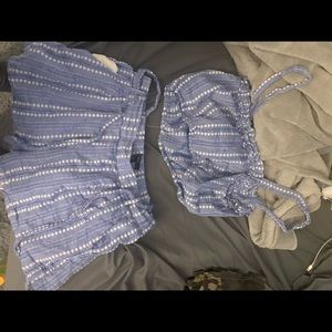 BLUE POLKA DOT TWO PEICE SET